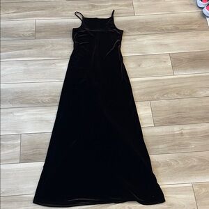 JUMP Apparel Company Y2K deep brown  Velvet Maxi Dress